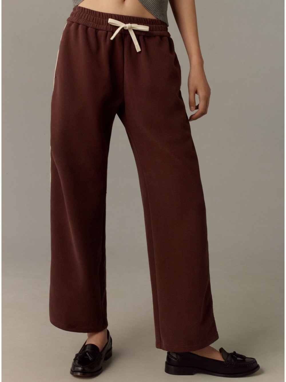 Anthropologie Self Contrast Drawstring Pants